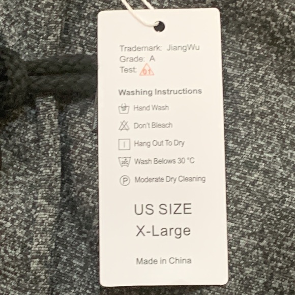 JiangWu Womens Fashion Horn Button Fleece Jacket  with Hood - Size XL- Dark Grey - Picture 6 of 13